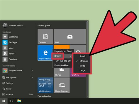 Using the Start Menu