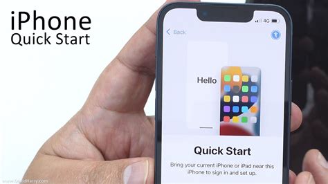 Using your iPhone to initiate the setup process