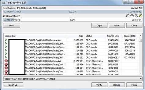 Verifying File Transfer