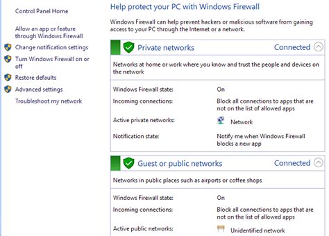 Verifying Firewall and Antivirus Settings