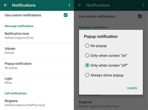 WhatsApp Alert Preferences