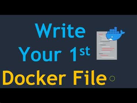 Writing a Dockerfile for the application