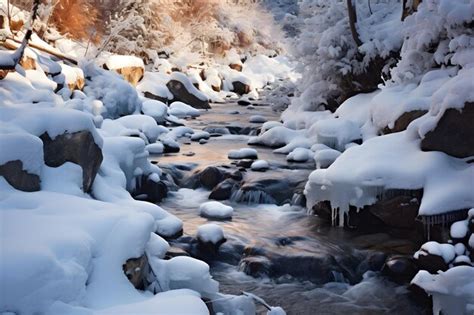 Yearning for Renewal: An Icy Stream's Longing to Flow Anew